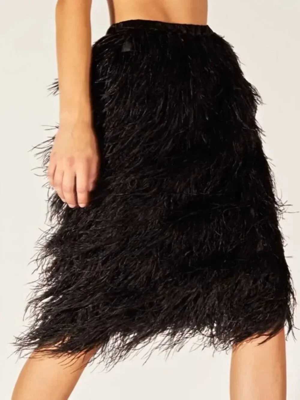 Cynthia Rowley Feather Skirt - Picture 1 of 2